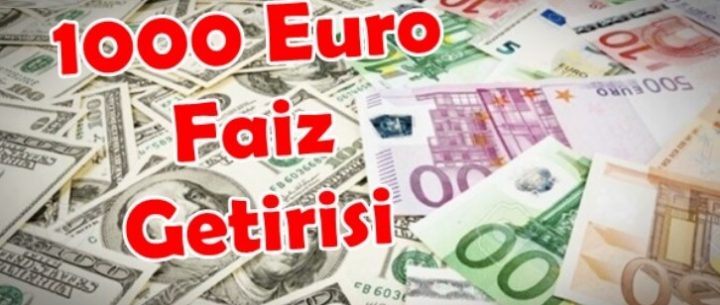 1000 Euro Aylık Faiz Getirisi (En Yüksek Faiz Veren Banka)